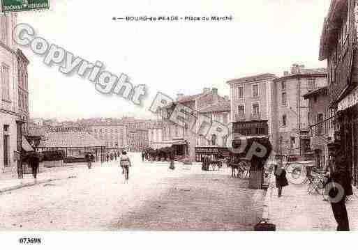 Ville de BOURGDEPEAGE, carte postale ancienne