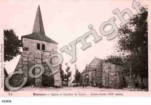 Ville de BOUSSAC, carte postale ancienne