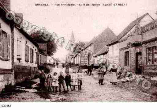 Ville de BRACHES, carte postale ancienne Ville de BRACHES, carte postale ancienne