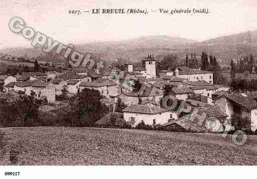 Ville de BREUIL(LE), carte postale ancienne