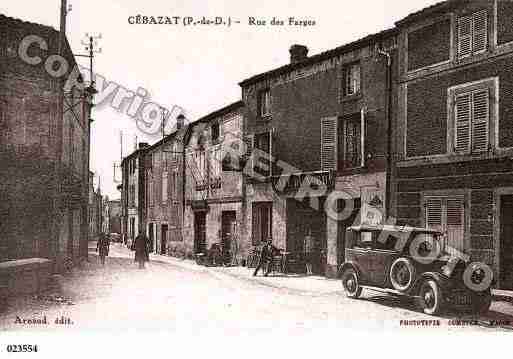 Ville de CEBAZAT, carte postale ancienne