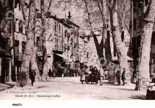 Ville de CERET, carte postale ancienne