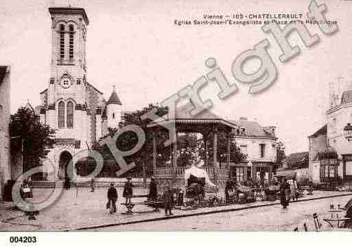 Ville de CHATELLERAULT, carte postale ancienne