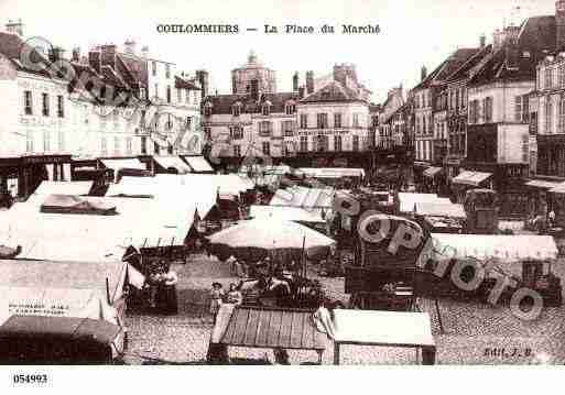 Ville de COULOMMIERS, carte postale ancienne