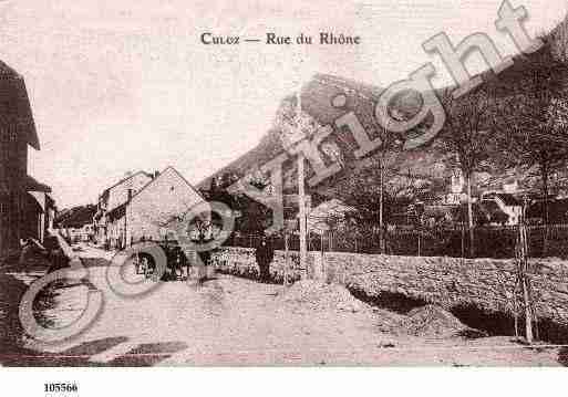 Ville de CULOZ, carte postale ancienne