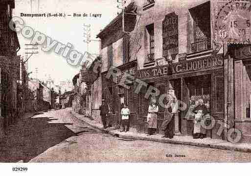 Ville de DAMPMART, carte postale ancienne