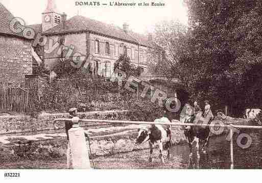 Ville de DOMATS, carte postale ancienne