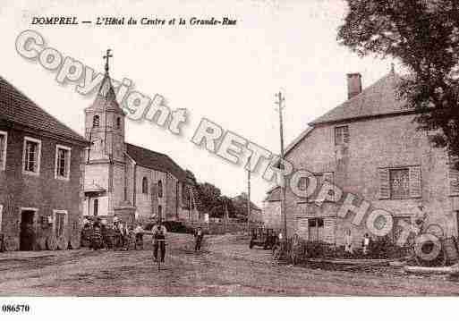 Ville de DOMPREL, carte postale ancienne