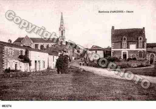 Ville de DRAIN, carte postale ancienne