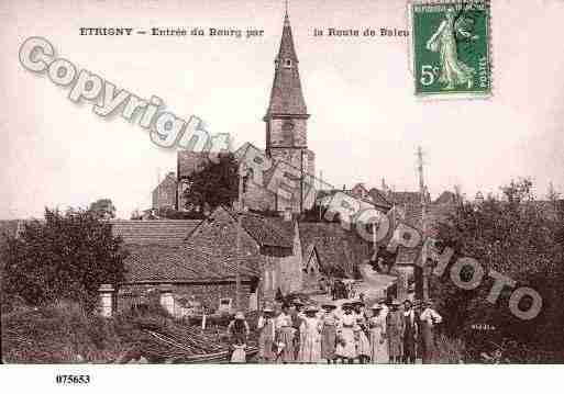 Ville de ETRIGNY, carte postale ancienne