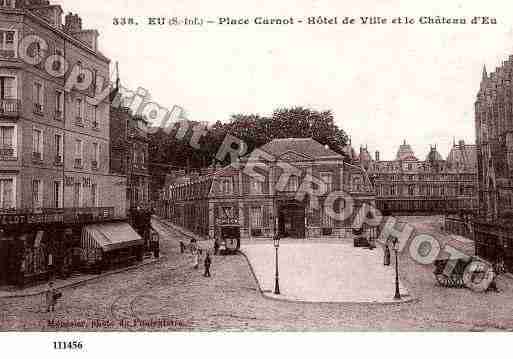 Ville de EU, carte postale ancienne