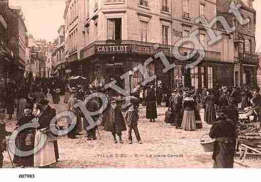 Ville de EU, carte postale ancienne