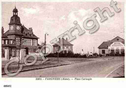 Ville de FARGNIERS, carte postale ancienne