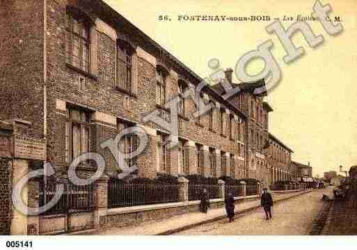 Ville de FONTENAYSBOIS, carte postale ancienne