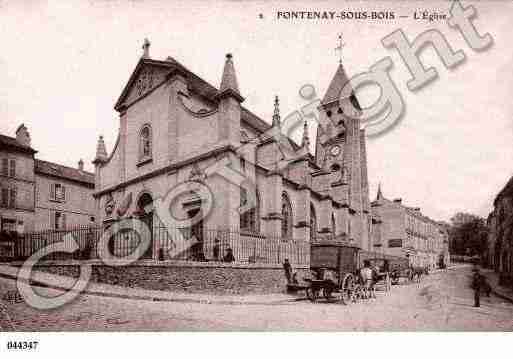 Ville de FONTENAYSBOIS, carte postale ancienne