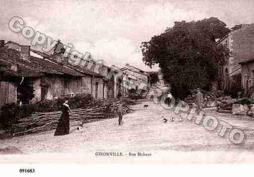 Ville de GIRONVILLE, carte postale ancienne