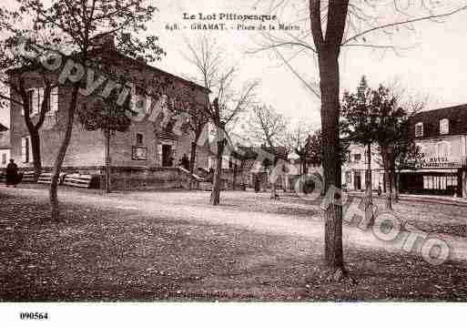 Ville de GRAMAT, carte postale ancienne