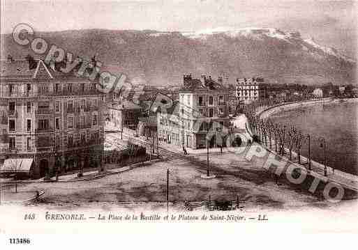 Ville de GRENOBLE, carte postale ancienne