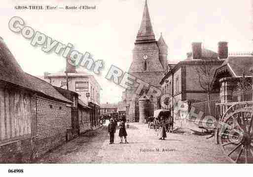 Ville de GROSTHEIL(LE), carte postale ancienne