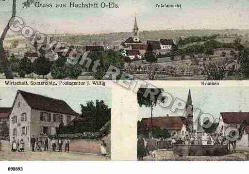 Ville de HOCHSTATT, carte postale ancienne