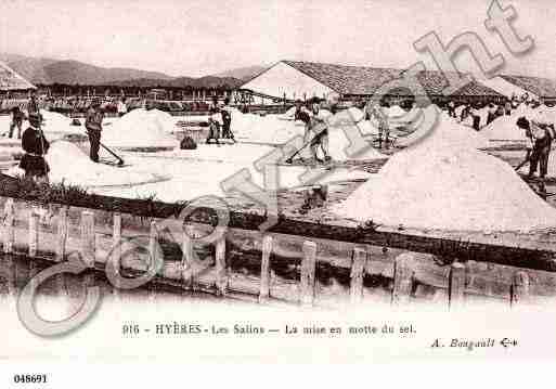 Ville de HYERES, carte postale ancienne