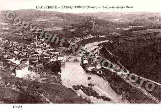 Ville de LAROQUEBROU, carte postale ancienne