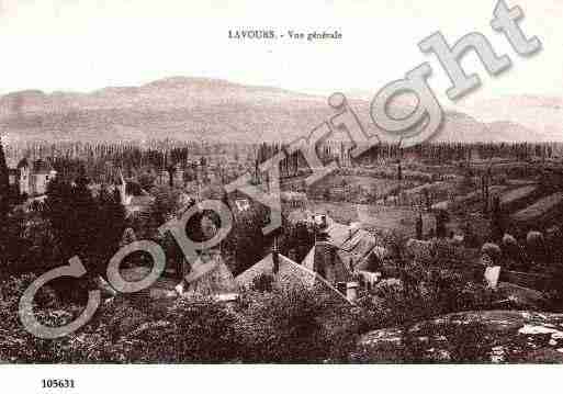 Ville de LAVOURS, carte postale ancienne