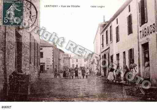 Ville de LENTIGNY, carte postale ancienne