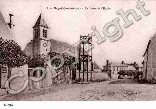 Ville de MAGNYLESHAMEAUX, carte postale ancienne