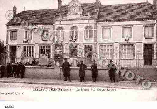 Ville de MALAYLEGRAND, carte postale ancienne