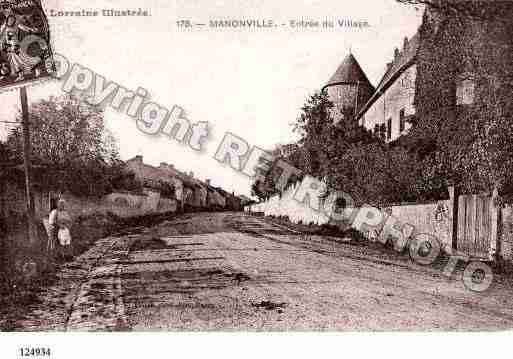 Ville de MANONVILLE, carte postale ancienne
