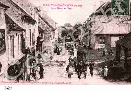 Ville de MARIGNYENORXOIS, carte postale ancienne