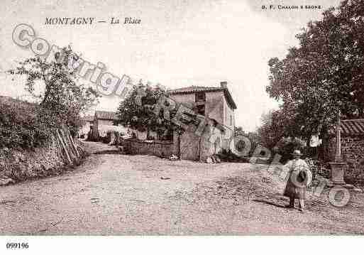 Ville de MONTAGNY, carte postale ancienne