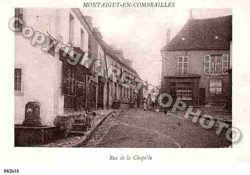 Ville de MONTAIGUTENCOMBRAILLE, carte postale ancienne