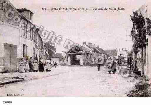 Ville de MONTCEAUXLESMEAUX, carte postale ancienne