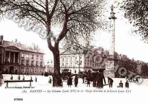 Ville de NANTES, carte postale ancienne