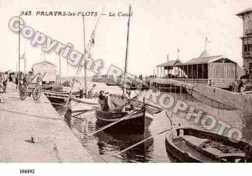 Ville de PALAVASLESFLOTS, carte postale ancienne