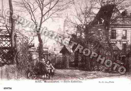 Ville de PARIS18, carte postale ancienne