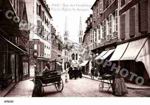 Ville de PAU, carte postale ancienne