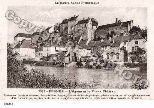 Ville de PESMES, carte postale ancienne