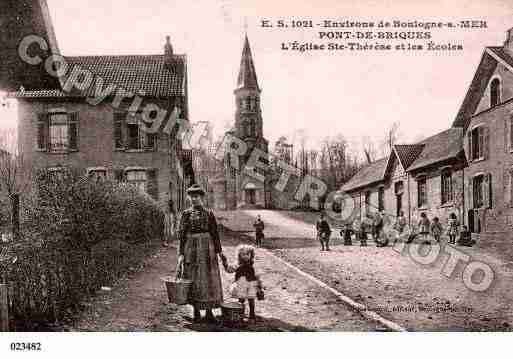 Ville de PONTDEBRIQUES, carte postale ancienne