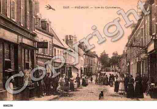 Ville de PREMERY, carte postale ancienne