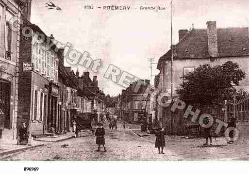 Ville de PREMERY, carte postale ancienne