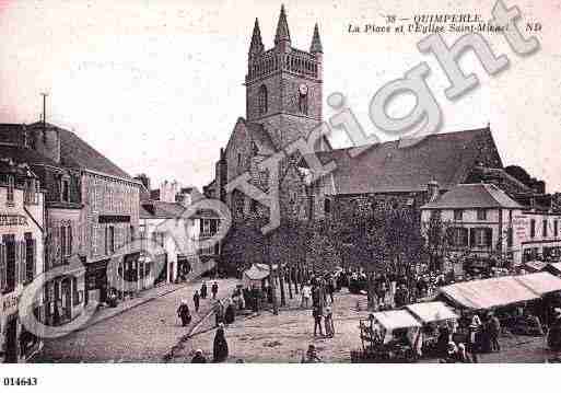 Ville de QUIMPERLE, carte postale ancienne