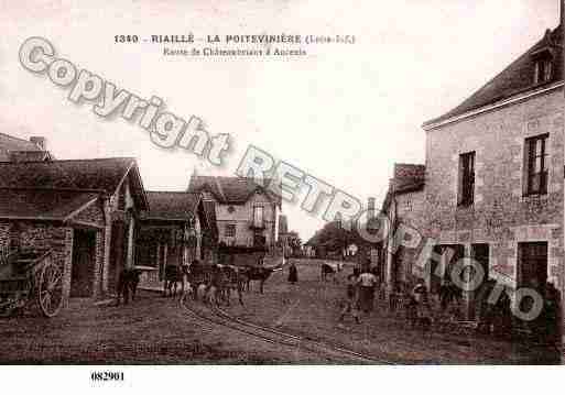 Ville de RIAILLE, carte postale ancienne