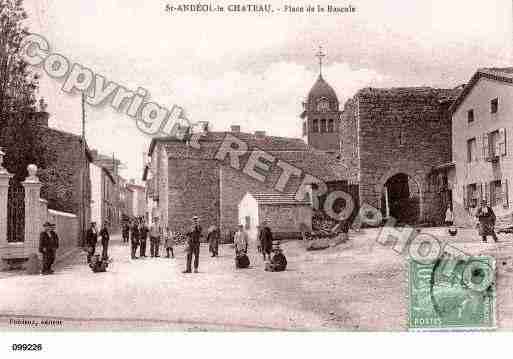 Ville de SAINTANDEOLLECHATEAU, carte postale ancienne