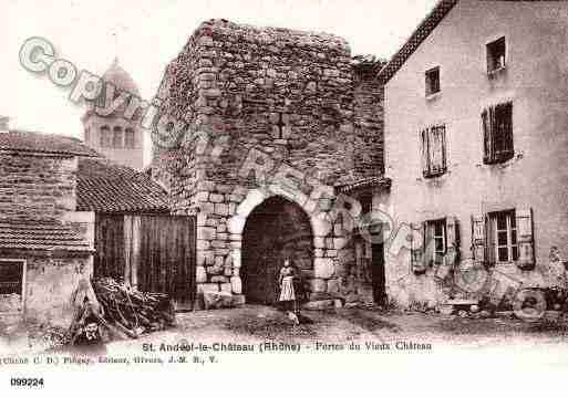 Ville de SAINTANDEOLLECHATEAU, carte postale ancienne