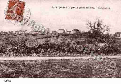 Ville de SAINTJULIENDEJONZY, carte postale ancienne