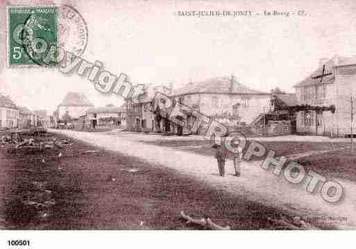 Ville de SAINTJULIENDEJONZY, carte postale ancienne