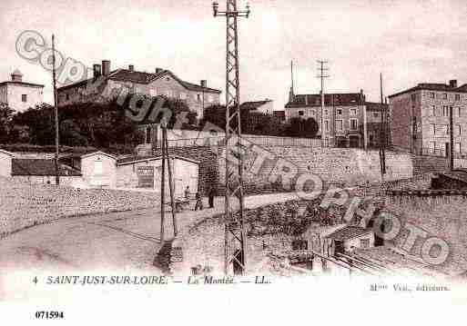 Ville de SAINTJUSTSAINTRAMBERT, carte postale ancienne